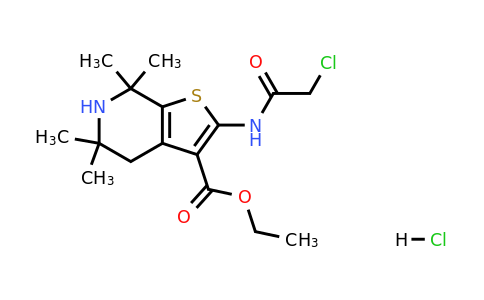 1171150-66-5 | Ethyl 2-(2-chloroacetamido)-5,5,7,7-tetramethyl-4H,5H,6H,7H-thieno[2,3-c]pyridine-3-carboxylate hydrochloride