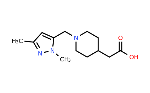 2-(1-((1,3-Dimethyl-1H-pyrazol-5-yl)methyl)piperidin-4-yl)acetic acid
