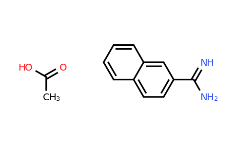 2-Naphthimidamide acetate