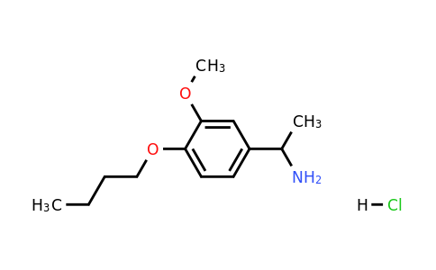 1-(4-Butoxy-3-methoxyphenyl)ethan-1-amine hydrochloride