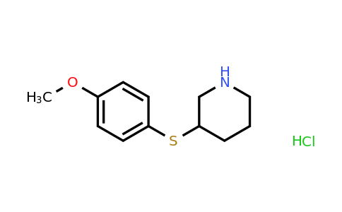 3-((4-Methoxyphenyl)thio)piperidinehydrochloride