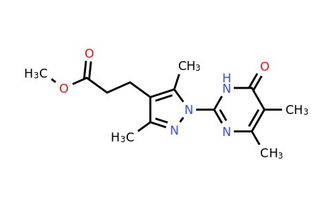 1172006-95-9 | Methyl 3-[1-(4,5-dimethyl-6-oxo-1,6-dihydropyrimidin-2-yl)-3,5-dimethyl-1H-pyrazol-4-yl]propanoate