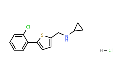 1172037-94-3 | n-{[5-(2-chlorophenyl)thiophen-2-yl]methyl}cyclopropanamine hydrochloride