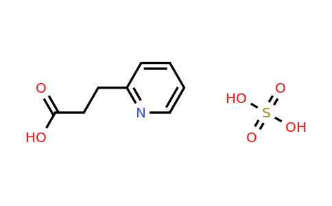 3-(Pyridin-2-yl)propanoic acid compound with sulfuric acid (1:1)