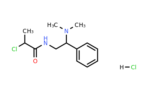 2-Chloro-n-[2-(dimethylamino)-2-phenylethyl]propanamide hydrochloride