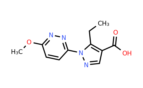 1172747-64-6 | 5-Ethyl-1-(6-methoxypyridazin-3-yl)-1h-pyrazole-4-carboxylic acid