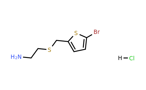 1172948-44-5 | 2-{[(5-bromothiophen-2-yl)methyl]sulfanyl}ethan-1-amine hydrochloride