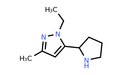 1172976-59-8 | 1-Ethyl-3-methyl-5-(pyrrolidin-2-yl)-1h-pyrazole