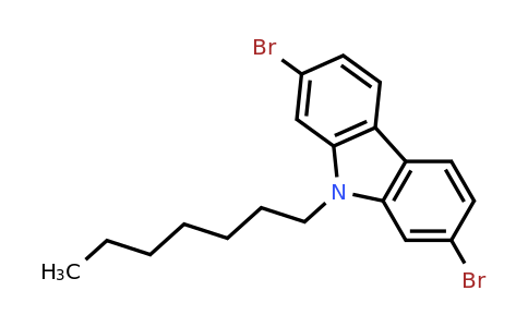 1173071-58-3 | 2,7-Dibromo-9-heptyl-9H-carbazole