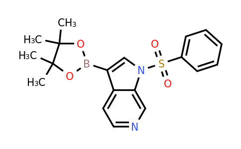 1174038-65-3 | 1-(Benzenesulfonyl)-3-(4,4,5,5-tetramethyl-1,3,2-dioxaborolan-2-yl)-1H-pyrrolo[2,3-c]pyridine
