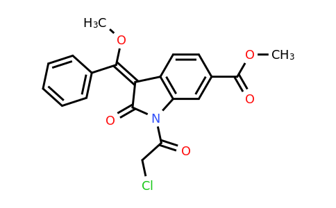 (E)-methyl 1-(2-chloroacetyl)-3-(methoxy(phenyl)methylene)-2-oxoindoline-6-carboxylate