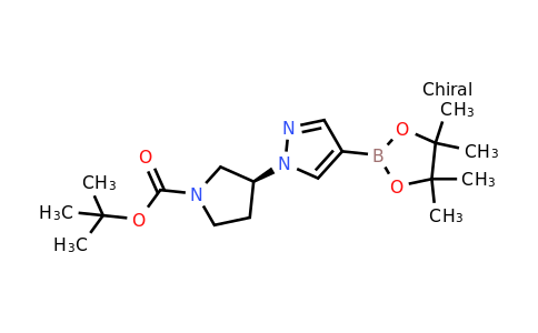 1175273-55-8 | tert-Butyl (3S)-3-[4-(tetramethyl-1,3,2-dioxaborolan-2-yl)-1H-pyrazol-1-yl]pyrrolidine-1-carboxylate