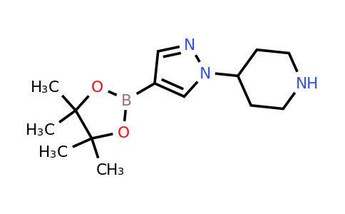 4-(4-(4,4,5,5-Tetramethyl-1,3,2-dioxaborolan-2-yl)-1H-pyrazol-1-yl)piperidine