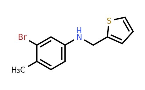 1175758-92-5 | 3-Bromo-4-methyl-N-(thiophen-2-ylmethyl)aniline