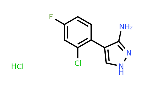 4-(2-Chloro-4-fluorophenyl)-1H-pyrazol-5-amine, hydrochloride