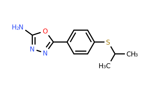 5-[4-(Isopropylthio)phenyl]-1,3,4-oxadiazol-2-amine