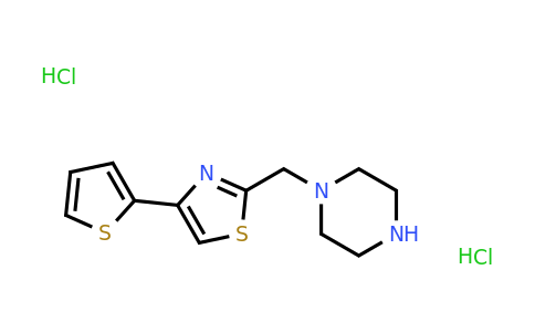 1177319-77-5 | 2-(Piperazin-1-ylmethyl)-4-(thiophen-2-yl)thiazole dihydrochloride
