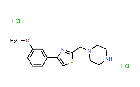 1177320-64-7 | 4-(3-Methoxyphenyl)-2-(piperazin-1-ylmethyl)thiazole dihydrochloride
