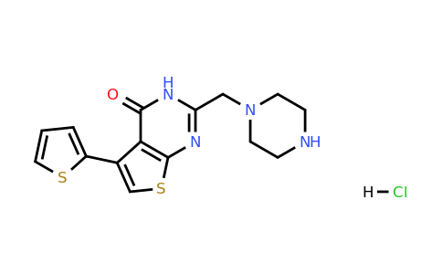 1177326-51-0 | 2-(Piperazin-1-ylmethyl)-5-(thiophen-2-yl)thieno[2,3-d]pyrimidin-4(3h)-one hydrochloride