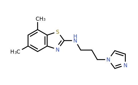 1177357-50-4 | N-[3-(1H-imidazol-1-yl)propyl]-5,7-dimethyl-1,3-benzothiazol-2-amine