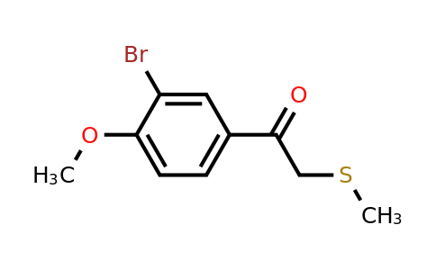 1178244-44-4 | 1-(3-Bromo-4-methoxyphenyl)-2-(methylthio)ethan-1-one