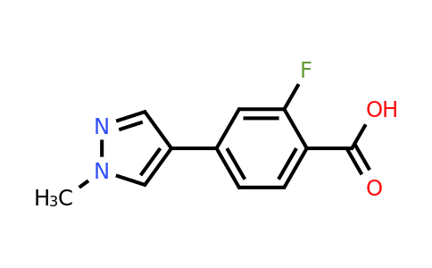 2-Fluoro-4-(1-methyl-1H-pyrazol-4-yl)benzoic acid