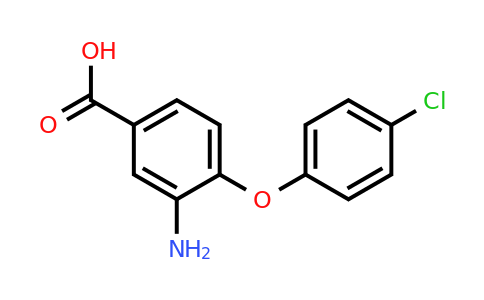 3-Amino-4-(4-chlorophenoxy)benzoic acid