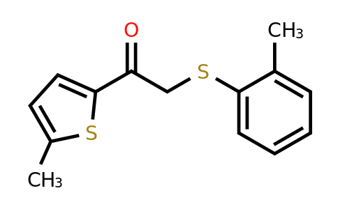 1178649-14-3 | 1-(5-Methylthiophen-2-yl)-2-(o-tolylthio)ethan-1-one