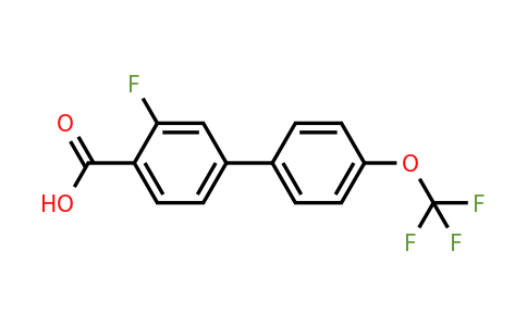 2-Fluoro-4-(4-trifluoromethoxyphenyl)benzoic acid