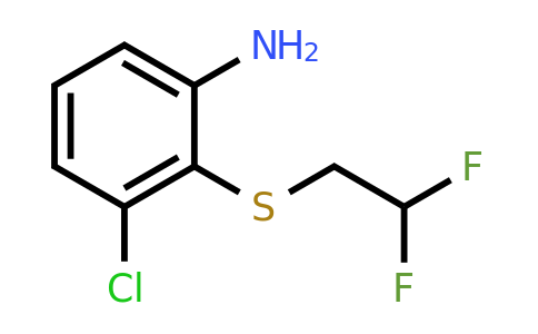 1179075-22-9 | 3-Chloro-2-[(2,2-difluoroethyl)sulfanyl]aniline