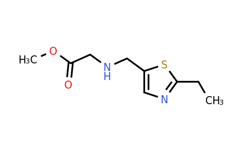 1179285-52-9 | Methyl ((2-ethylthiazol-5-yl)methyl)glycinate