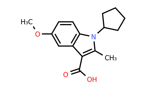 1181245-35-1 | 1-Cyclopentyl-5-methoxy-2-methyl-1h-indole-3-carboxylic acid