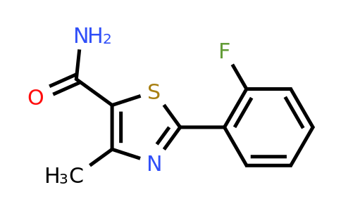 1181638-58-3 | 2-(2-Fluorophenyl)-4-methyl-1,3-thiazole-5-carboxamide