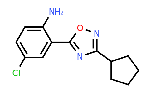 1182447-14-8 | 4-Chloro-2-(3-cyclopentyl-1,2,4-oxadiazol-5-yl)aniline