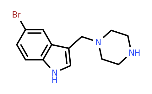 1182978-67-1 | 5-Bromo-3-(piperazin-1-ylmethyl)-1H-indole