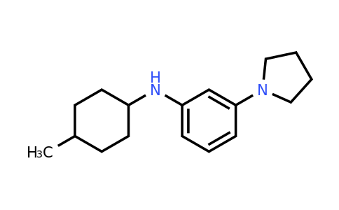 n-(4-Methylcyclohexyl)-3-(pyrrolidin-1-yl)aniline