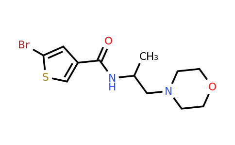 1183120-15-1 | 5-Bromo-N-(1-morpholinopropan-2-yl)thiophene-3-carboxamide
