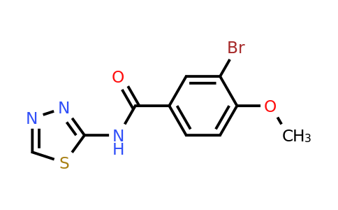 1183365-88-9 | 3-Bromo-4-methoxy-N-(1,3,4-thiadiazol-2-yl)benzamide