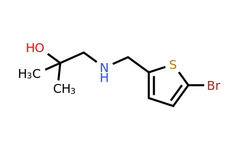 1183900-53-9 | 1-(((5-Bromothiophen-2-yl)methyl)amino)-2-methylpropan-2-ol