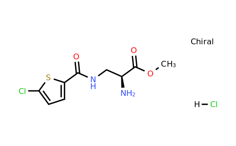 1184298-30-3 | Methyl (S)-2-amino-3-(5-chlorothiophene-2-carboxamido)propanoate hydrochloride