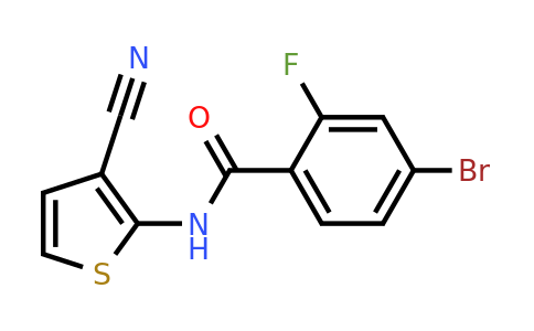 1184462-58-5 | 4-Bromo-N-(3-cyanothiophen-2-yl)-2-fluorobenzamide
