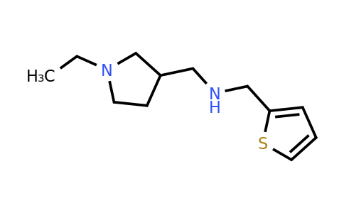 1184687-73-7 | 1-(1-Ethylpyrrolidin-3-yl)-N-(thiophen-2-ylmethyl)methanamine