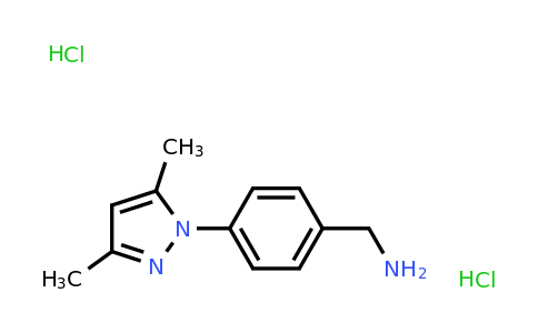 [4-(3,5-dimethyl-1h-pyrazol-1-yl)phenyl]methanamine dihydrochloride