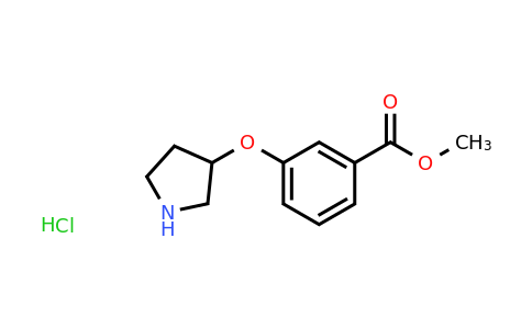 1185298-84-3 | Methyl 3-(pyrrolidin-3-yloxy)benzoate hydrochloride