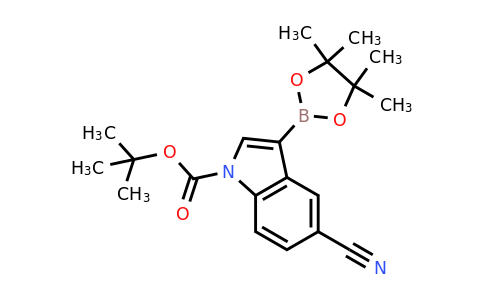 1185427-07-9 | tert-Butyl 5-cyano-3-(4,4,5,5-tetramethyl-1,3,2-dioxaborolan-2-yl)-1H-indole-1-carboxylate