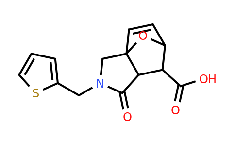 1185549-47-6 | 1-Oxo-2-(thiophen-2-ylmethyl)-1,2,3,6,7,7a-hexahydro-3a,6-epoxyisoindole-7-carboxylic acid