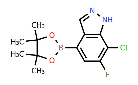 1186334-81-5 | 7-Chloro-6-fluoro-4-(4,4,5,5-tetramethyl-1,3,2-dioxaborolan-2-yl)-1H-indazole