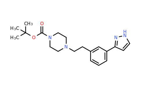 Tert-butyl 4-(3-(1H-pyrazol-3-yl)phenethyl)piperazine-1-carboxylate