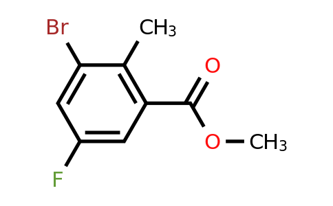 1187318-53-1 | Methyl 3-bromo-5-fluoro-2-methylbenzoate