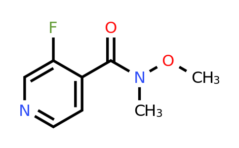 1187669-49-3 | 3-Fluoro-N-methoxy-N-methylisonicotinamide